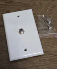 (10 Pack) Steren 200-251WH Tv Wall Plate 1-F81 White. Fixed Price $9.99.