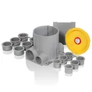 Leviton 2 Gang Pvc Floor Box With Power And Data Conduit Reducers Gray. Fixed Price $176.90.