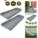 3 Pack Rubber Splash Block Gutter Drain Trays Gray. Fixed Price $112.16.