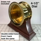 New Wood Mount Clock Base Howard Miller, Chelsea, Seth Thomas 4-1/2" Dial ***. Fixed Price $175.00.