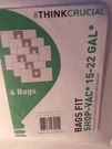 Think Crucial Replacement Type 15-22 Gal Compatible Shop Vac &9066300. Fixed Price $31.50.