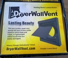 Dryerwallvent DWV4K 4" Black Powder Coated Steel Corrosion-resistant. Fixed Price $32.96.