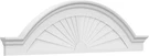 68"W X 18"H 2-1/2"P Segment W/flankers Sunburst Architectural Grade Pvc. Fixed Price $269.60.