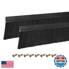 Uxcell 2PCS Door Bottom Brush Sweep H-shape Aluminum Alloy Base Pp 47". Fixed Price $90.40.