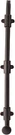 Emtek 8514US10B 24" Surface Bolt With 3 Strikes And Screws, Oil Rubbed Bronze. Fixed Price $98.00.