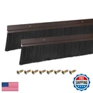 Uxcell 2PCS Door Bottom Sweep H-shape Aluminum W/2.4IN Pp Brush 47IN Long. Fixed Price $83.23.