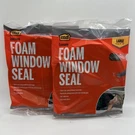 Md Foam Window Seal Gray Large Gaps 3/8" X 1/2" 17' Tape #02097 Pack. Fixed Price $15.03.