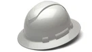 Pyramex Ridgeline Full Brim Hard Hat 4 Point Ratchet White Graphite Pattern. Fixed Price $46.59.