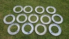 Lot Of 13 Vintage Stainless Beauty Rings For 15" Wheels Set 4 Trim Rims. Fixed Price $199.00.