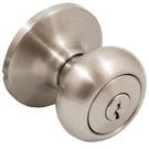Highland Door Knob, Entry Latch, Sc Keyway, Satin Nickel By Stone Harbor Hardwar. Fixed Price $34.30.