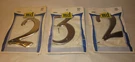 Vintage Macklanburg-duncan Door Numbers One Three Twos, Silver Metal. Fixed Price $12.00.