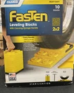 Camco Fasten Heavy Duty Leveling - 10 Blocks, Yellow (44514) 2X2. Fixed Price $42.00.