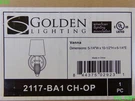 Golden Lighting Vanna 2117-BA1 Ch-op Wall Chrome- New. Fixed Price $79.50.