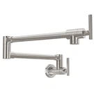 Pot Filler Faucet Brushed Nickel,stainless Steel Wall Mount Kitchen Folding S.... Fixed Price $75.77.