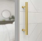 National Hardware 12 In. Madison Barn Door Pull Brushed Gold Brand New Box. Fixed Price $24.99.