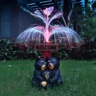 Rctticuu Solar Bear Garden Statues,resin Black Family Figurine With Welc.... Fixed Price $44.95.