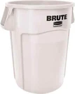 Rubbermaid 1779740 44 Gal Round White Trash Can Polyethylene. Fixed Price $100.31.