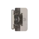 Cabinet Hinge 1/2IN Overlay Satin Nickel Double Demountable Steel Pack Set. Fixed Price $11.89.