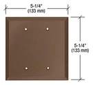 Crl GMP208B Bronze Double Blank With Screw Holes Glass Mirror Plate. Fixed Price $22.04.
