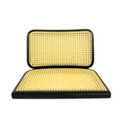 Marcel Breuer Cesca Chair Replacement Cane Seat & Back (black; No Holes). Fixed Price $129.00.