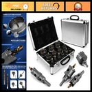16PC Heavy Duty Carbide Hole Saw Set, Tct Drill Bits 5/8" To 2-1/4" For Metal,. Fixed Price $91.99.