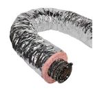 Master Flow 4 12 Ft Insulated Flexible Duct R6 Silver Jacket Pack. Fixed Price $19.88.