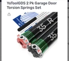 Yotoolgds Pair Of 2" Garage Door Torsion Springs Set With Non-slip Winding Ba.... Fixed Price $78.00.