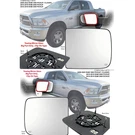 For Towing Mirror Glass Upper Heated 2009 - 2022 Ram 1500 2500 3500 Driver Side. Fixed Price $35.87.