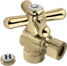 Kingston Brass CC43202X 1/2 Sweat 3/8 Od Comp Angle Stop Valve Polished. Fixed Price $30.01.