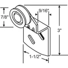 Strybuc Bypass Closet Door Hanger Single Roller 9/16" Offset With Screws. Fixed Price $13.00.