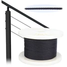 Muzata 1/8" Black T316 Stainless Steel Cable Wire Rope 7X7 Strand WR19. Fixed Price $209.99.