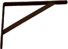 300MM 12-IN. Black Heavy-duty L-bracket 208 Blk. Fixed Price $22.97.