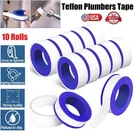 10ROLLS Plumbers Tape Pipe Sealing & Plumbing Thread 1/2 Inch(w) Usa. Fixed Price $9.09.