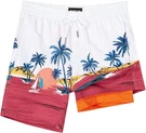 Men's 7" Swim Trunks With Compression Liner & Quick-dry Shorts. Fixed Price $65.69.