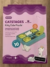 Catstages Kitty Cube Interactive Treat Puzzle, Blue. Fixed Price $19.99.
