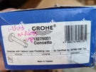 Grohe 13275001 Concetto Wallmounted Diverter Tub Spout Starlight Chrome. Fixed Price $49.95.