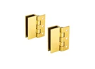 Fhc Large Wall Mount Set Screw Hinges For 3/16" 5/16" Glass Polished Brass. Fixed Price $58.23.
