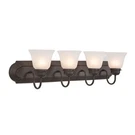 Yosemite Home Decor 35 In 4 Bathroom Dark Brown Vanity Light. Fixed Price $77.48.