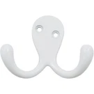Double Robe Hook, 2-1/8" High, 1" Projection, White By Stone Harbor Hardware. Fixed Price $17.18.