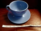 Pottery Barn Xl Blue Breakfast Cup & Saucer Coffee/tea Mug Soup/plate Portugal. Fixed Price $15.99.