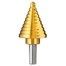 Titanium Step Drill Bit, 1/4" To 1-3/8" For Metal, 10 Sizes Hss. Fixed Price $15.99.