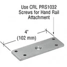 Crl PFS1BS Brushed Stainless 180 Degree Post P-series Flat Replacement Saddle. Fixed Price $10.22.