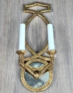 Visual Comfort Brittany Venetian Gold Double Wall Sconce, Neirmann Weeks. Fixed Price $215.00.