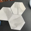 Avant Decor 12 Tiles Calacatta Hexagon Peel & Stick 6" 6.9". Fixed Price $10.00.