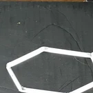 White Hexagon Led Indoor Wall Light Fixture Frame Component For Adults. Fixed Price $50.00.
