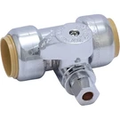 Sharkbite 3/4 X 1/4 Inch Compression Tee Stop Valve, Push Connect Brass. Fixed Price $35.06.