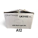 Craftmade LK3102 Bnk Universal Fan Light Kit 9"W Single Led Ceiling - Nickel.. Fixed Price $110.00.