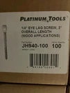 JH940-100 Platinum 3" Lag, Lot Of Boxes Each,. Fixed Price $20.00.