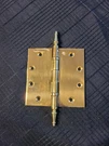 Set Of (3) Baldwin 1046.003.I 4-1/2" X Square Corner Hinge Brass. Fixed Price $99.00.