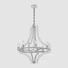 Elk Lighting Riveted Plate 8-LIGHT Wide Empire Ceiling Chandelier 28". Fixed Price $921.29.